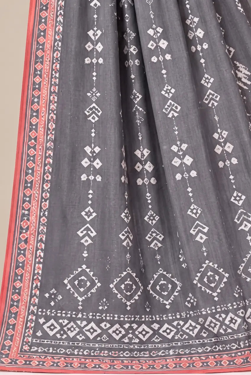 3 Pieces - Riwayat Unstitched Peach Viscose Printed Suit