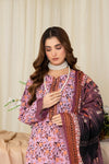 3 Piece - Mahi Unstitched Pink Ladies Print Lawn Suit