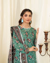 3 Piece - Mahi Unstitched Chrome Parrot Ladies Print Lawn Suit