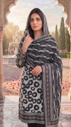 3 Pieces - Sohni Dharti Unstitched Black And White Lawn Suit