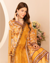 3 Piece - Mahi Unstitched Peach Ladies Print Lawn Suit