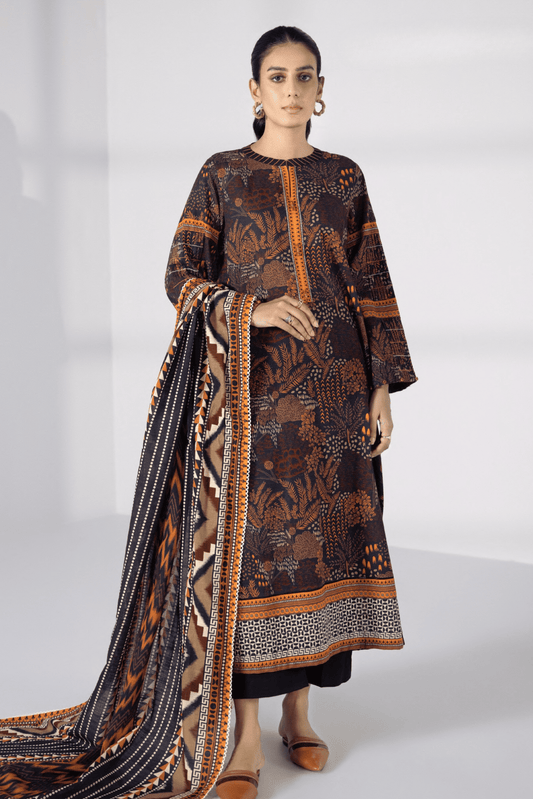 3 Pieces - Sapphire Unstitched Dark Purple Printed Lawn Suit