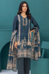 3 Pieces - Regalia Stitched Zinc Printed Khaddar Suit