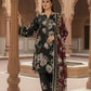 3 Pieces - Marooj Unstitched Black BanaDora Linen Suit