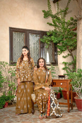 3 Pieces - Murashee Unstitched Camel Printed Lawn Suit
