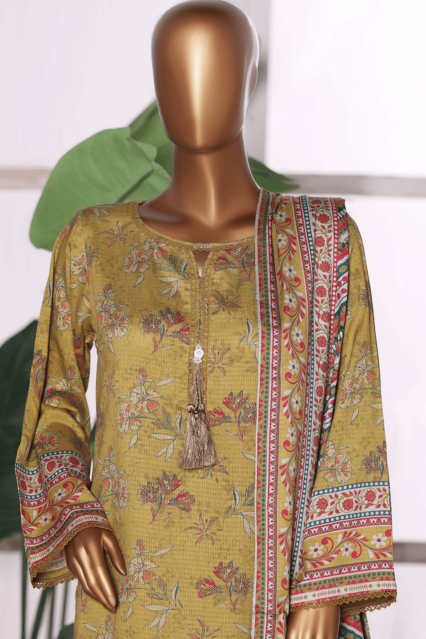 3 Pieces - Riwayat Unstitched Bruaas Dobby Viscose Suit