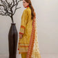 3 Pieces - Marooj Unstitched Mustard Yellow BanaDora Linen Suit