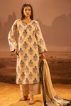 3 Pieces - Regalia Unstitched Off White Mid Summer Cotton Suit