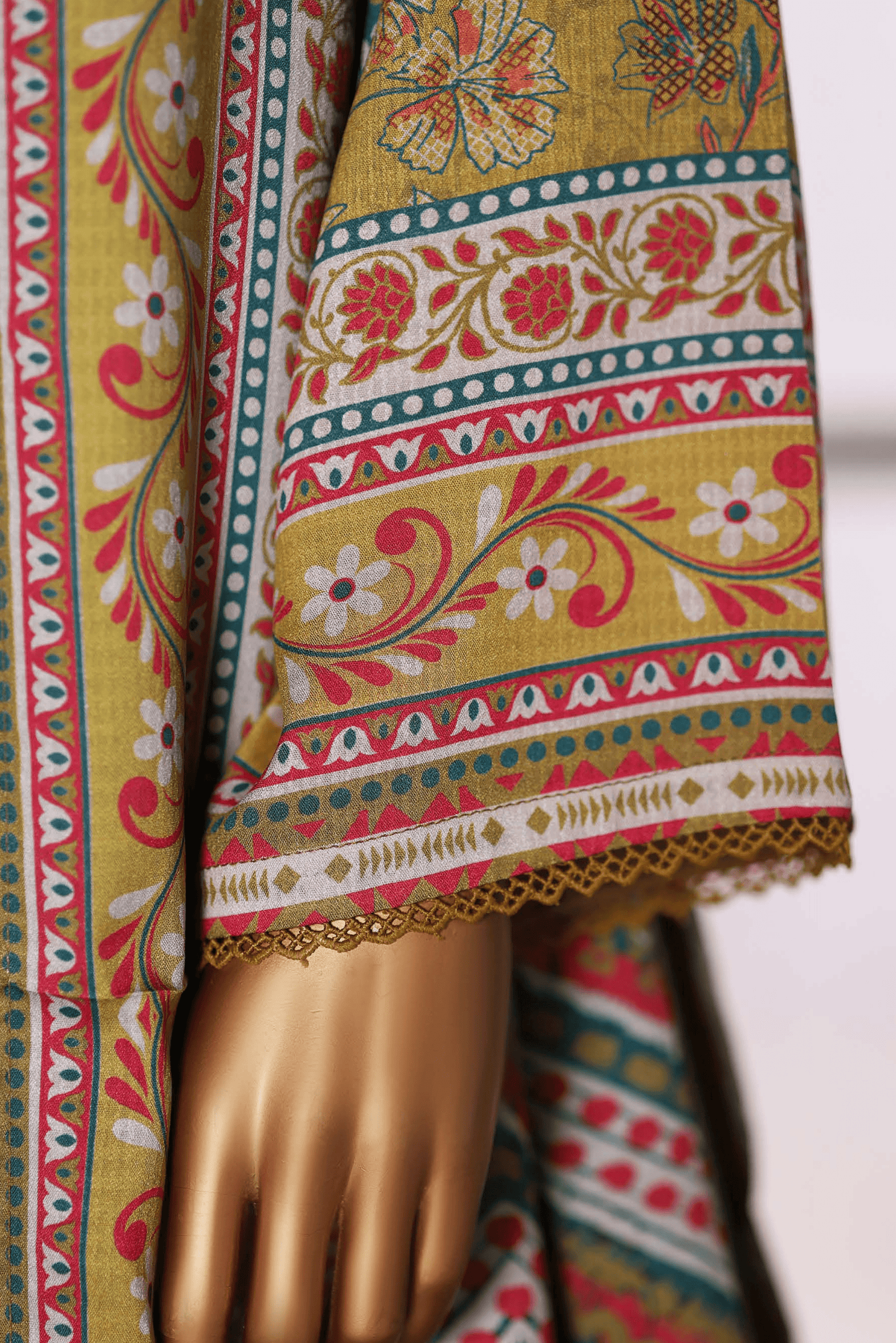 3 Pieces - Riwayat Unstitched Bruaas Dobby Viscose Suit