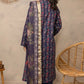 3 Pieces - Regalia Unstitched Navy Blue Fancy Zari Dupatta Printed Shirt Lawn Suit