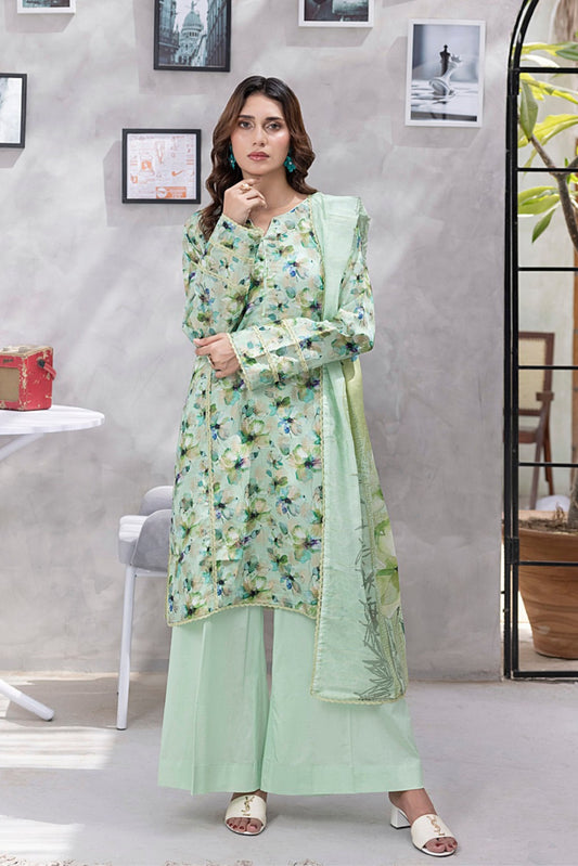 3 Pieces - Regalia Unstitched Parrot Jscquard Cambric Suit