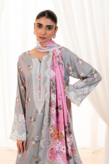 3 Pieces - Regalia Unstitched Skin Doriya Linen Suit