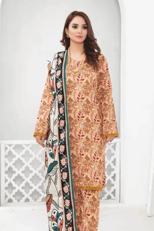 3 Piece - Mahi Unstitched Pace Ladies Print Lawn Suit