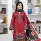 3 Piece - Marooj Unstitched Maroon BanaDora Linen Suit