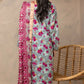 3 Pieces - Regalia Unstitched Gray Fancy Zari Dupatta Printed Shirt Lawn Suit