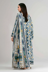 3 Pieces - Nishat Unstitched Light Grey Ladies Khaddar Suit