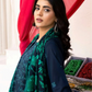 3 Piece - Gold Unstitched Blue Embroidered Lawn Suit
