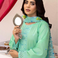 3 Piece - Gold Unstitched Mint Green Embroidered Lawn Suit