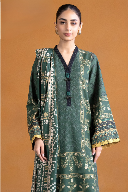 3 Pieces - Sapphire Unstitched Zinc Printed Lawn Suit
