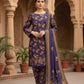 3 Pieces - Marooj Unstitched Purple BanaDora Linen Suit