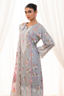 3 Pieces - Regalia Unstitched Skin Doriya Linen Suit