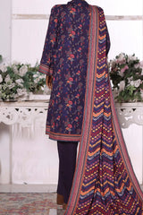 3 Pieces - Riwayat Unstitched Purple Dobby Viscose Suit