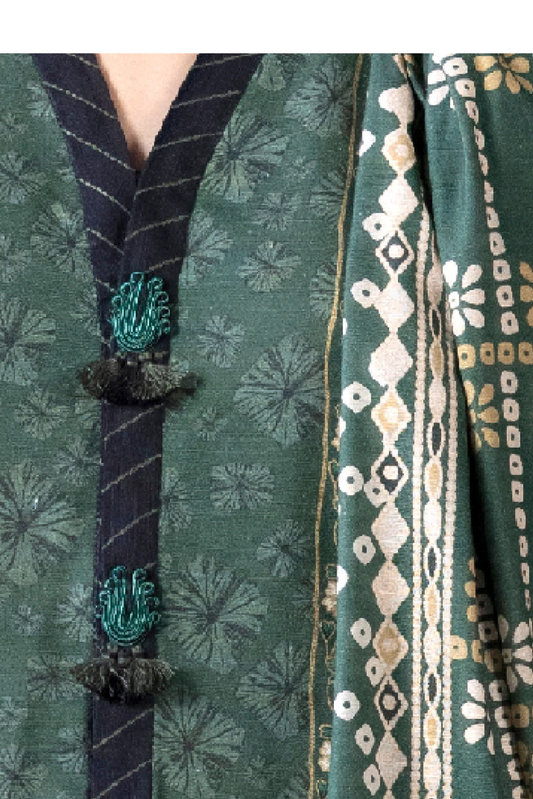 3 Pieces - Sapphire Unstitched Zinc Printed Lawn Suit