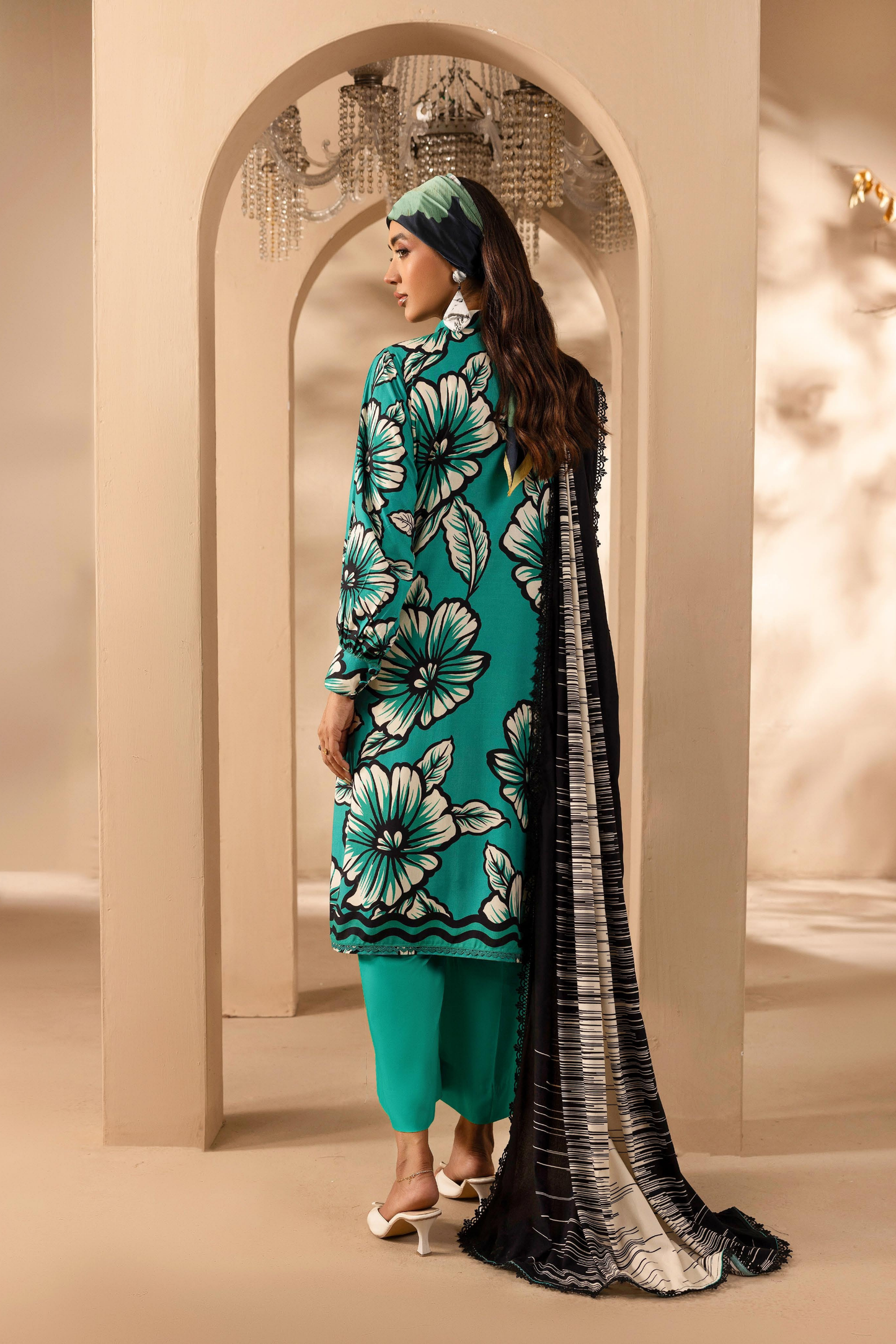 3 Pieces - Rangreza Unstitched Zink Printed Linen Suit