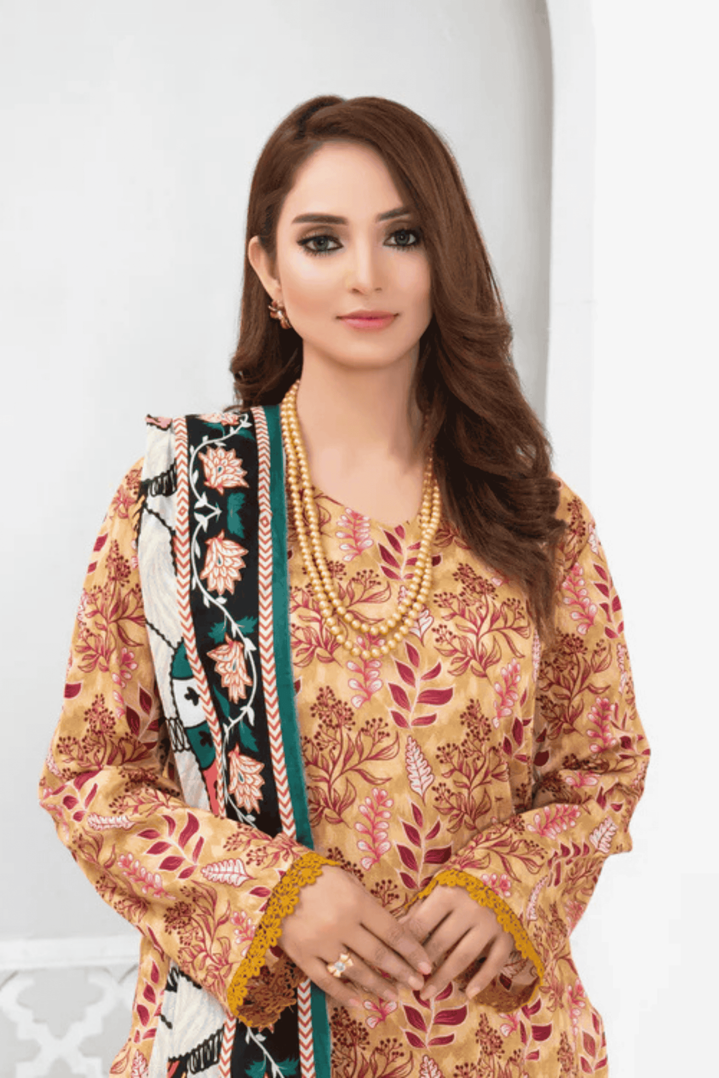 3 Piece - Mahi Unstitched Pace Ladies Print Lawn Suit