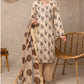 3 Pieces - Regalia Unstitched Skin Fancy Zari Dupatta Printed Shirt Lawn Suit
