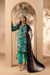 3 Pieces - Rangreza Unstitched Zink Printed Linen Suit
