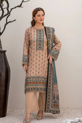 3 Pieces - Marooj Unstitched Light Purple BanaDora Linen Suit