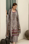 3 Pieces - Marooj Unstitched Grey BanaDora Linen Suit