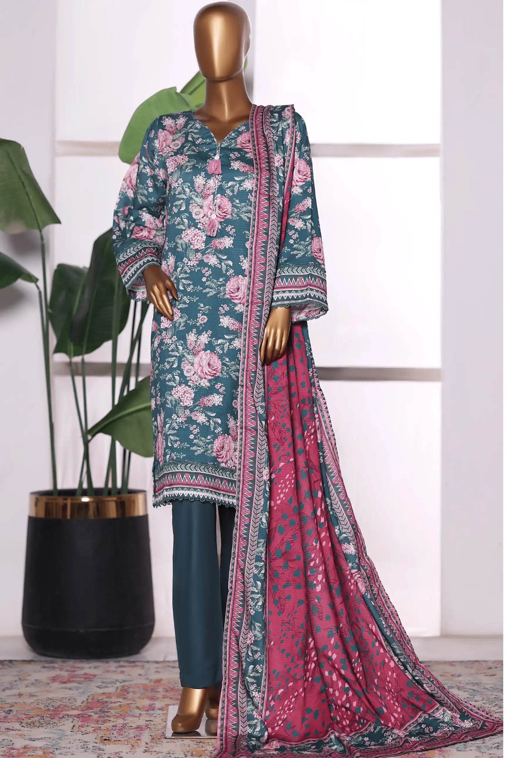 3 Pieces - Riwayat Unstitched Zink Dobby Viscose Suit
