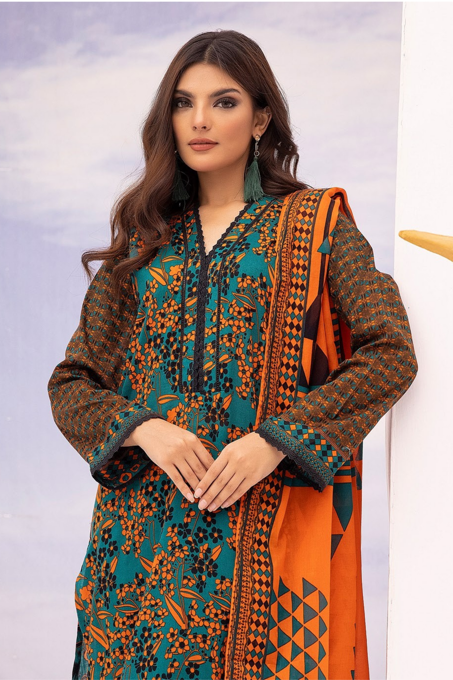 3 Pieces - Haya By Legends Unstitched Zinc Printed Lawn Suit