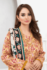 3 Piece - Mahi Unstitched Pace Ladies Print Lawn Suit