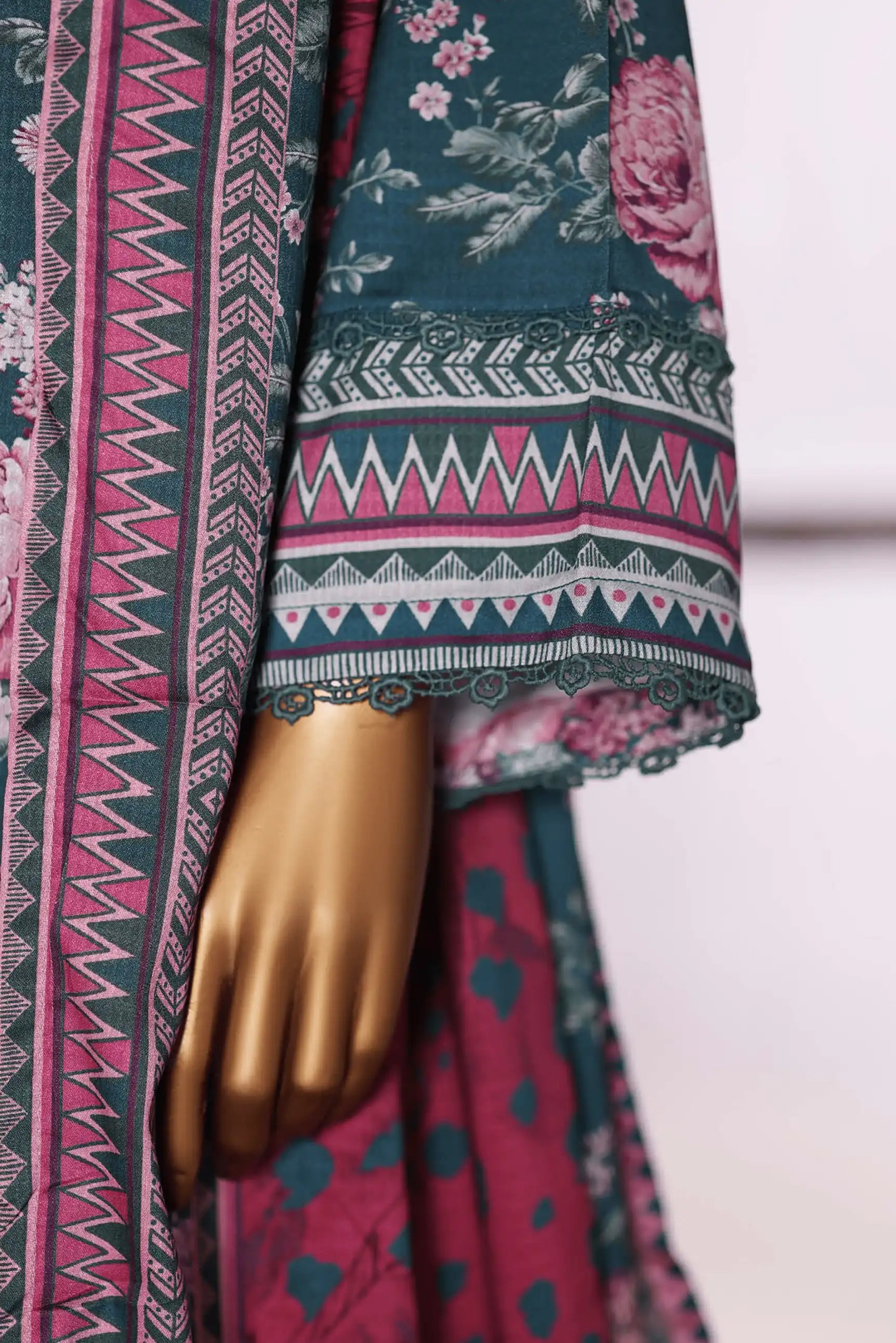 3 Pieces - Riwayat Unstitched Zink Dobby Viscose Suit