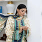 3 Piece - Marooj Unstitched off White BanaDora Linen Suit