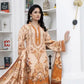 3 Piece - Marooj Unstitched Skin BanaDora Linen Suit
