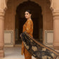 3 Pieces - Marooj Unstitched Orange BanaDora Linen Suit