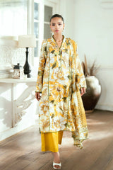 3 Pieces - Regalia Unstitched Multi Jscquard Cambric Suit