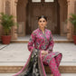 3 Pieces - Marooj Unstitched Pink BanaDora Linen Suit