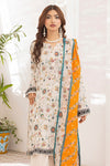 3 Pieces - Regalia Unstitched Off White Printed Lawn Suit
