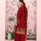 3 Pieces - Marooj Unstitched Maroon BanaDora Linen Suit