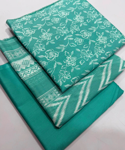 3 Pieces - Bin Saeed Unstitched Ferozi Ladies Lawn Suit