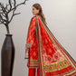 3 Pieces - Marooj Unstitched Graish Red BanaDora Linen Suit