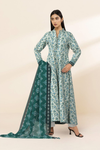3 Pieces - Sapphire Unstitched Teal Green and Off-White Lawn Suit