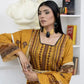 3 Piece - Marooj Unstitched Mustard BanaDora Linen Suit