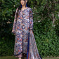3 Pieces - Regalia Unstitched Black Printed Linen Ladies Suit