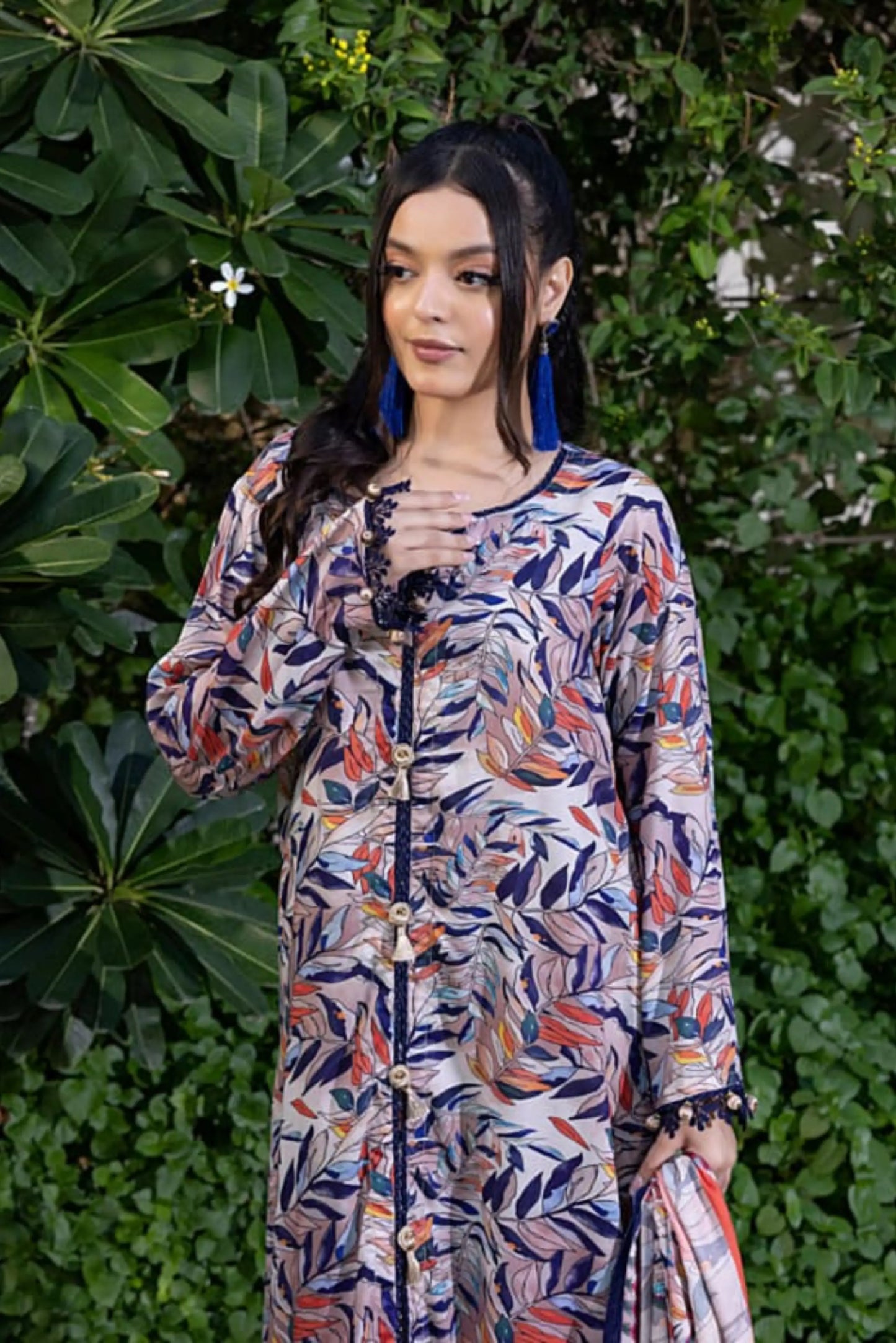 3 Pieces - Regalia Unstitched Black Printed Linen Ladies Suit